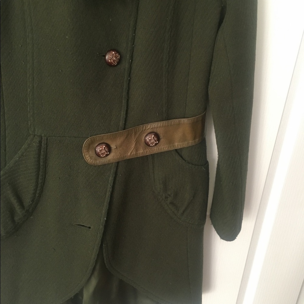 Maclage green wool coat - Picture 3 of 3